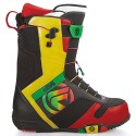 Flow Rival quick fit boty na snowboard - black/rasta - 9, 9,5, 10, 10,5